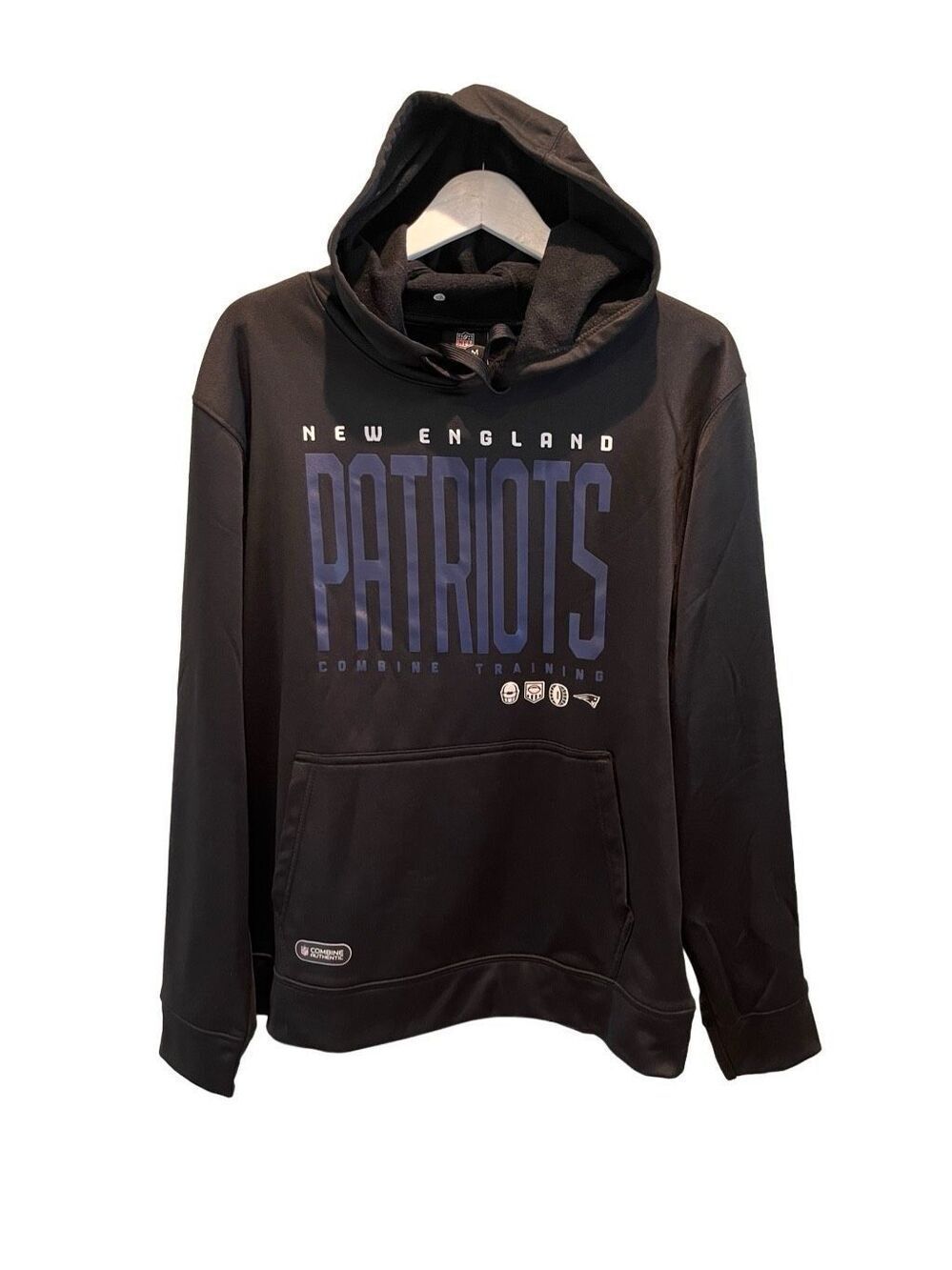 NWOT NFL New England Patriots black hoodie - L